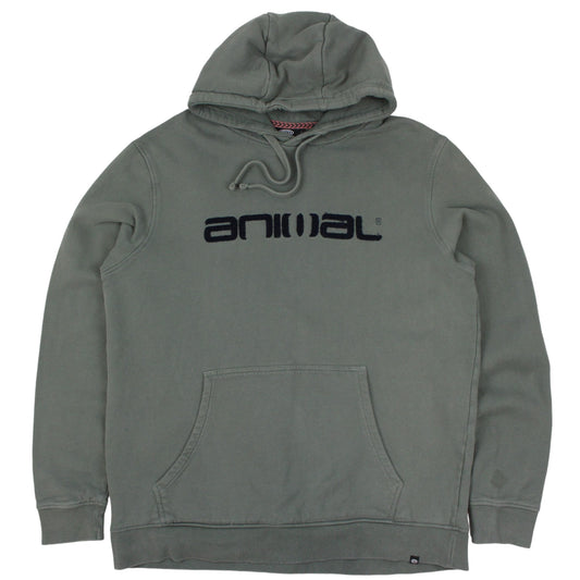 Animal Green Embroidered Hoodie (L)