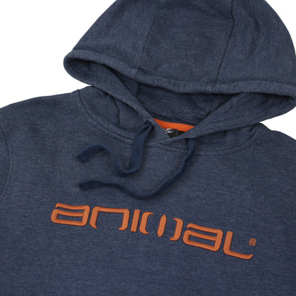 Animal Navy Embroidered Hoodie (S)