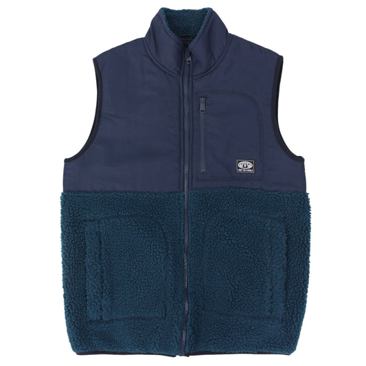 Animal Navy Sherpa Gilet (S)