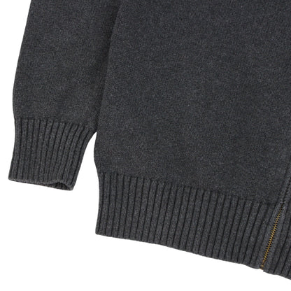 Polo Ralph Lauren Grey Heavy Knit Full Zip Jumper (S)