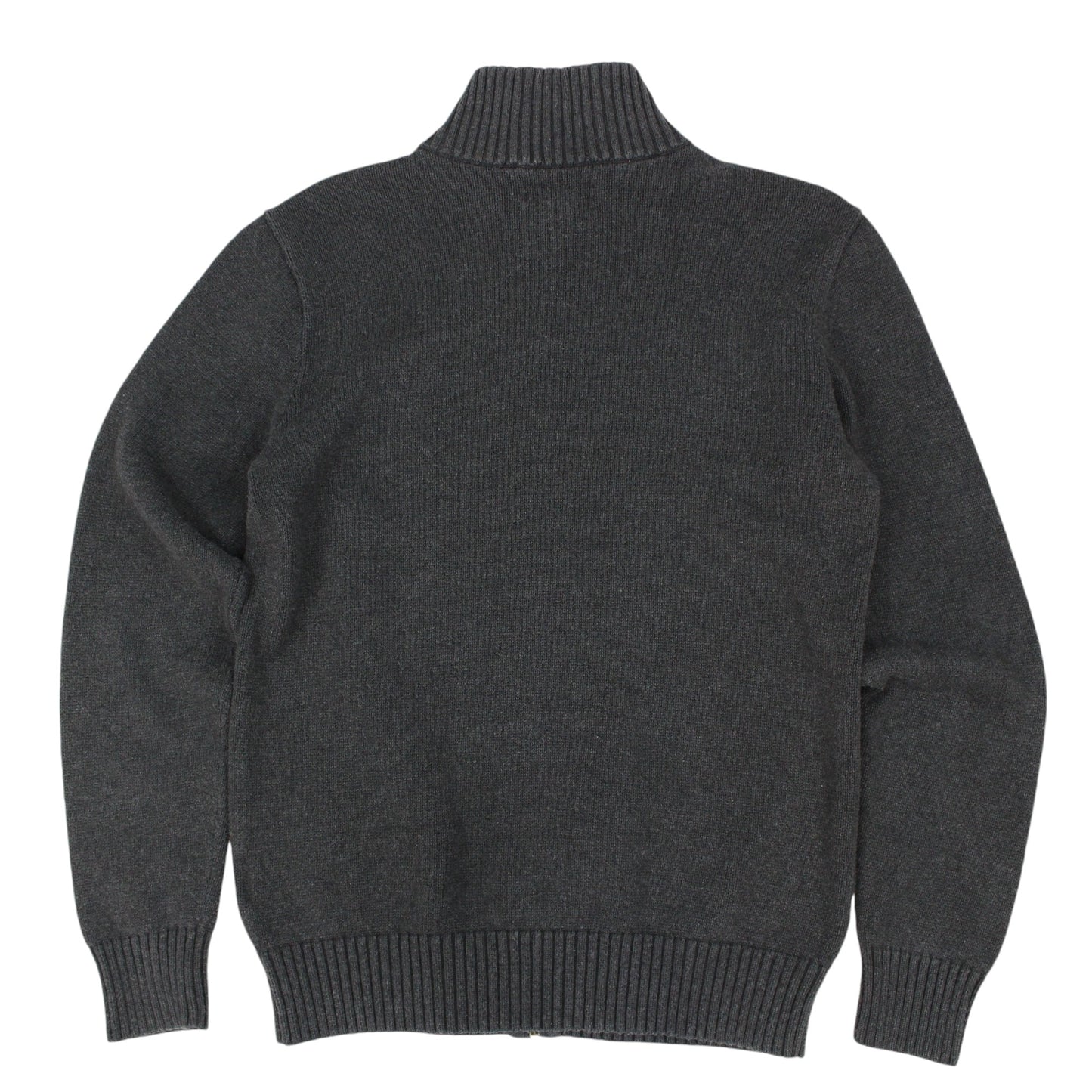 Polo Ralph Lauren Grey Heavy Knit Full Zip Jumper (S)