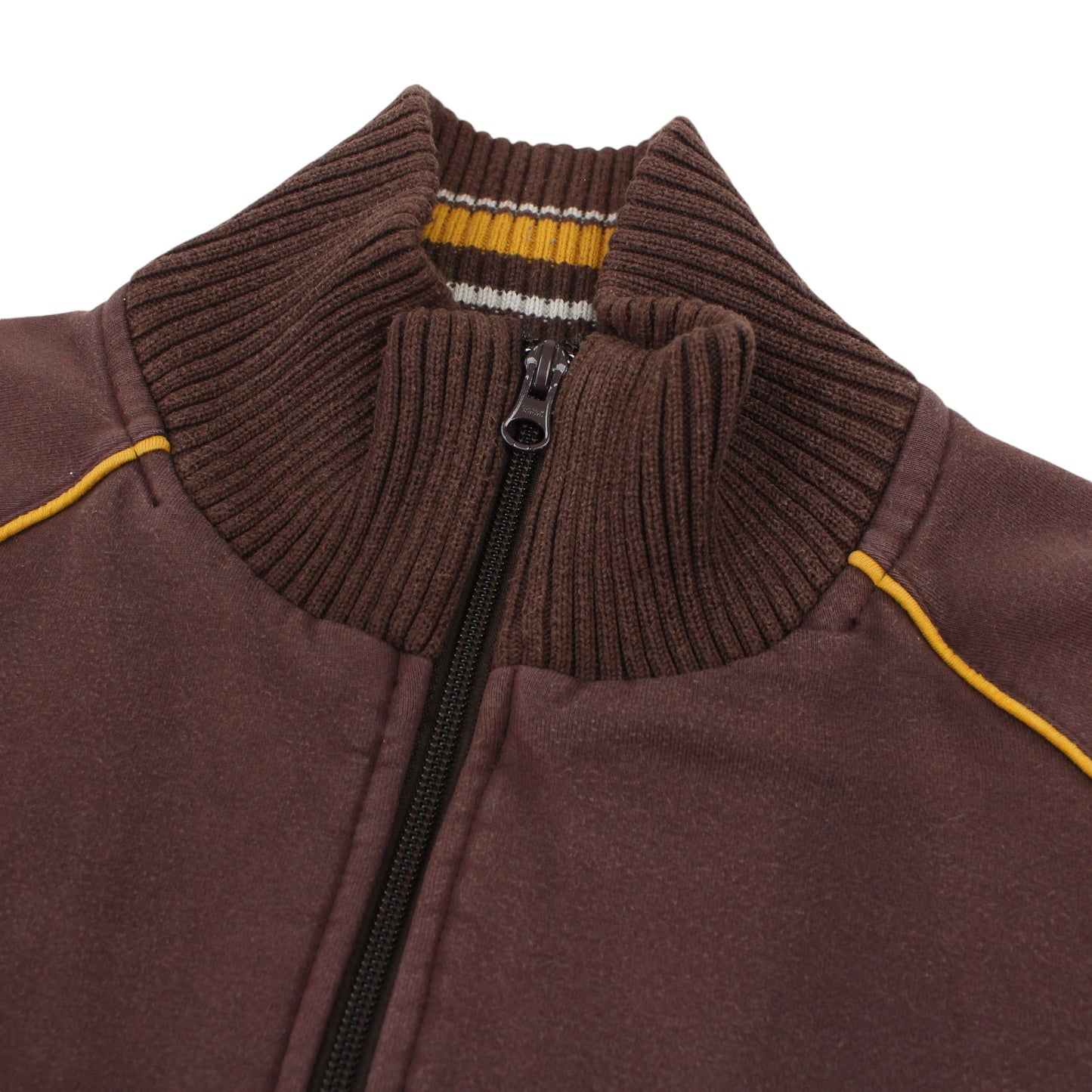 00s Quiksilver Brown Embroidered Full Zip Sweatshirt (M)