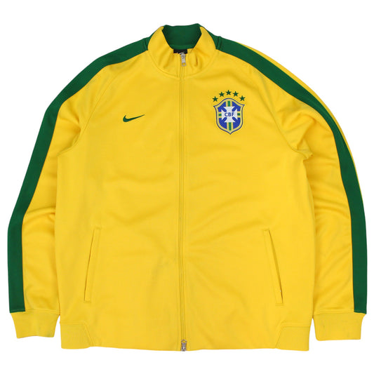 2013-14 Nike Brasil Yellow Track Jacket (L)