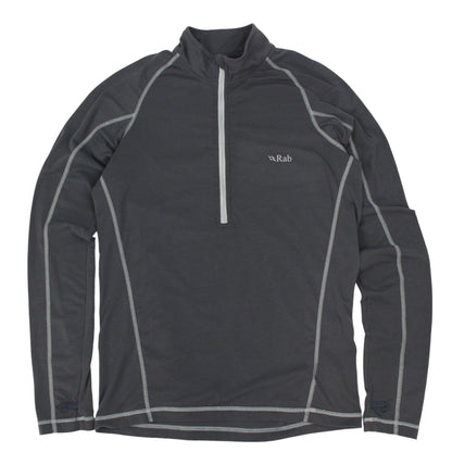 Rab Grey Aeon Plus 1/4 Zip Tee(S)