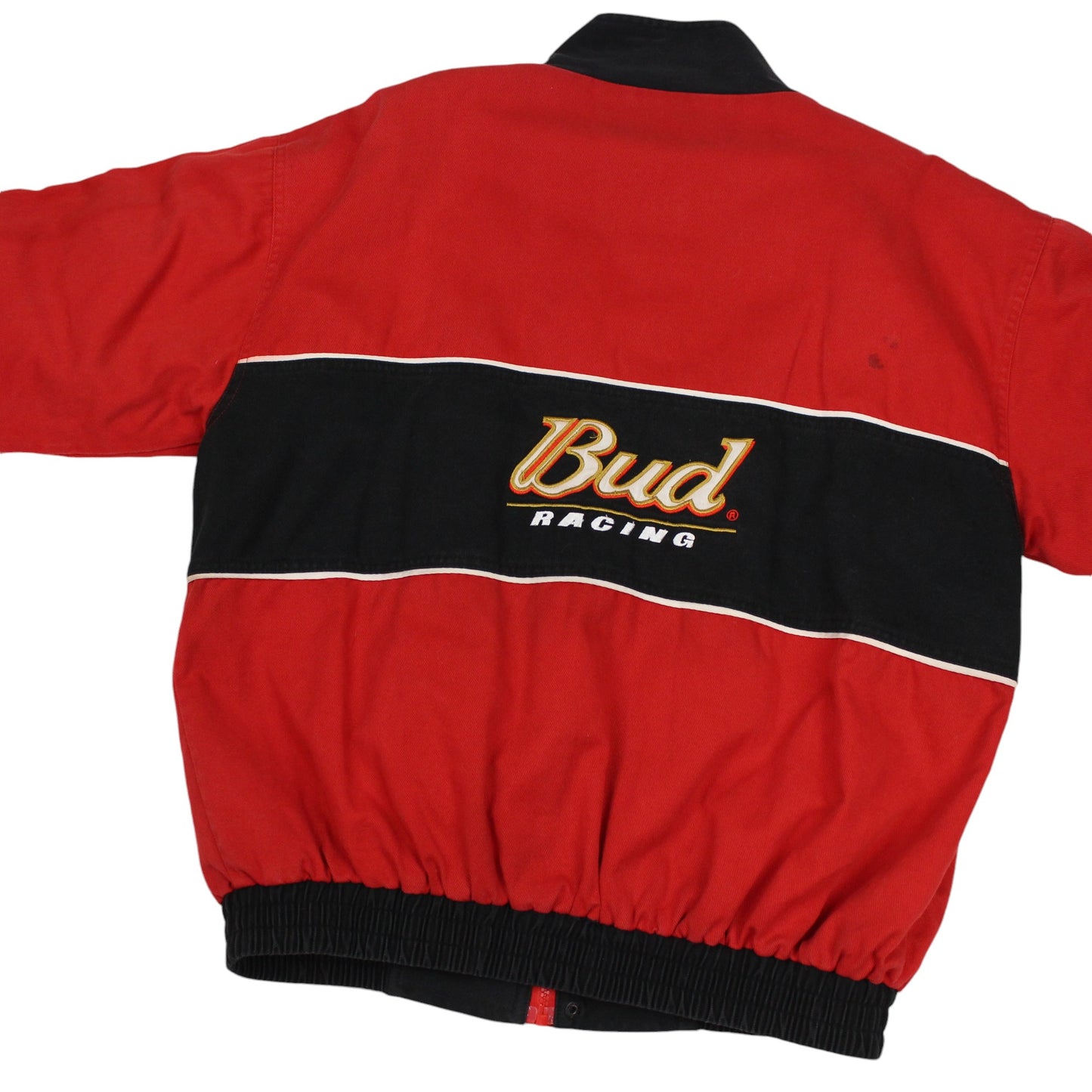 00s Winners Circle Dale Earnhardt Jr Budwiser Red Bomber Jacket (L)