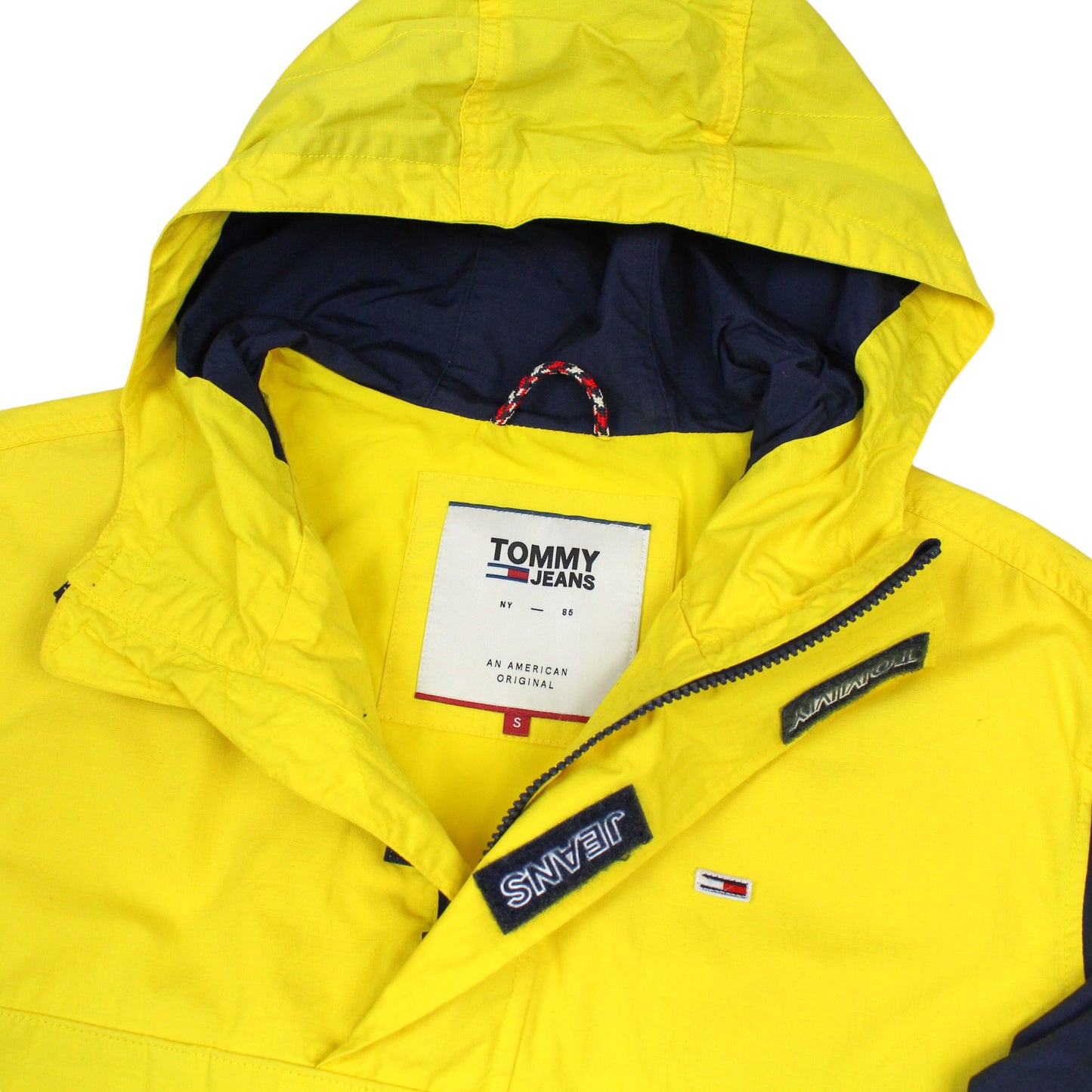 Tommy Hilfiger Navy/Yellow Pullover Light Jacket (M)