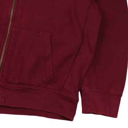 00s Polo Ralph Lauren Burgundy Heavy Full Zip Hoodie (XL)