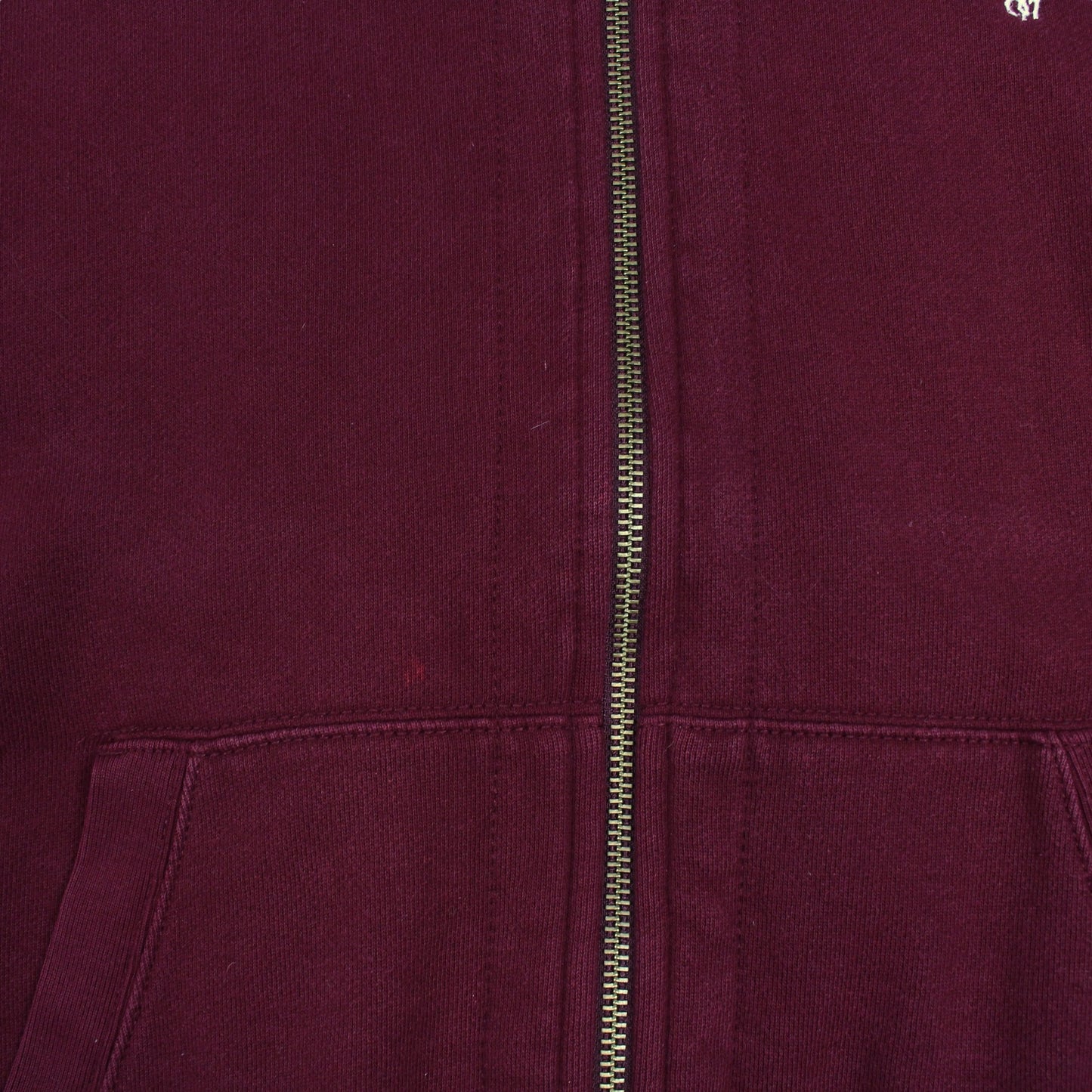 00s Polo Ralph Lauren Burgundy Heavy Full Zip Hoodie (XL)