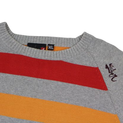 00s Quiksilver Grey Knit Jumper (L)