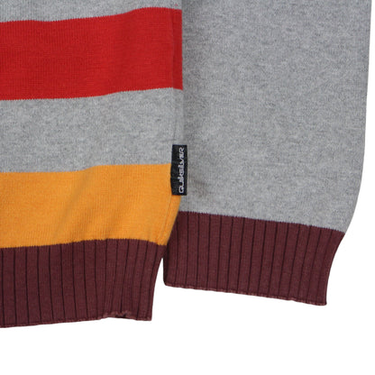 00s Quiksilver Grey Knit Jumper (L)