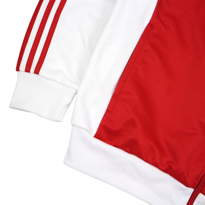 00 Adidas White/Red Track Jacket (L)