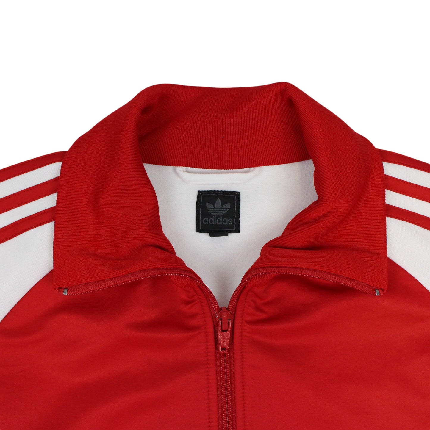 00 Adidas White/Red Track Jacket (L)