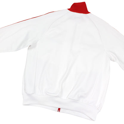 00 Adidas White/Red Track Jacket (L)