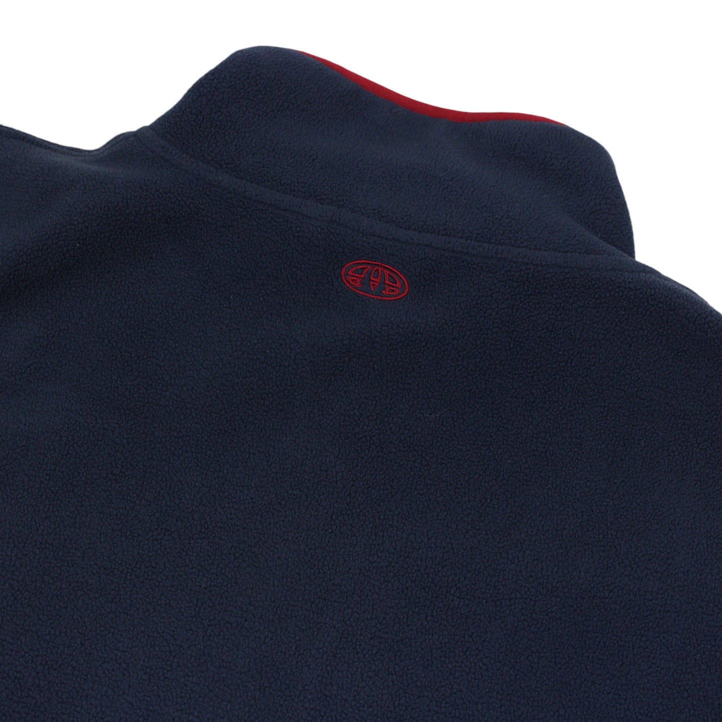 Animal Navy Embroidered 1/4 Zip Fleece (XL)