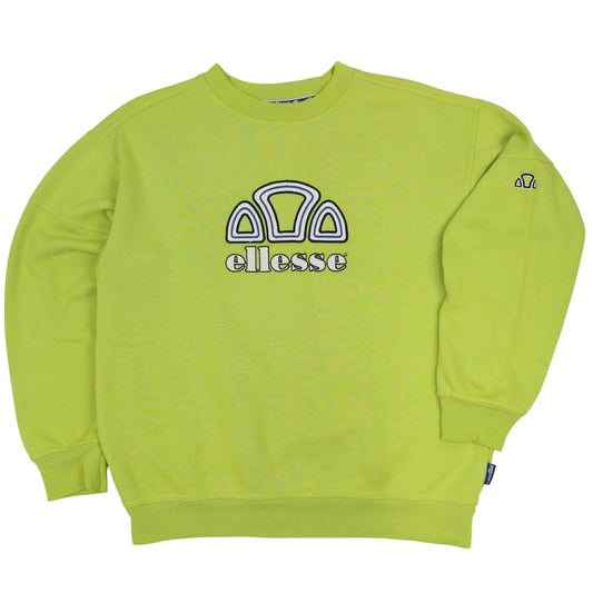 90s Ellesse Green Embroidered Sweatshirt (S)