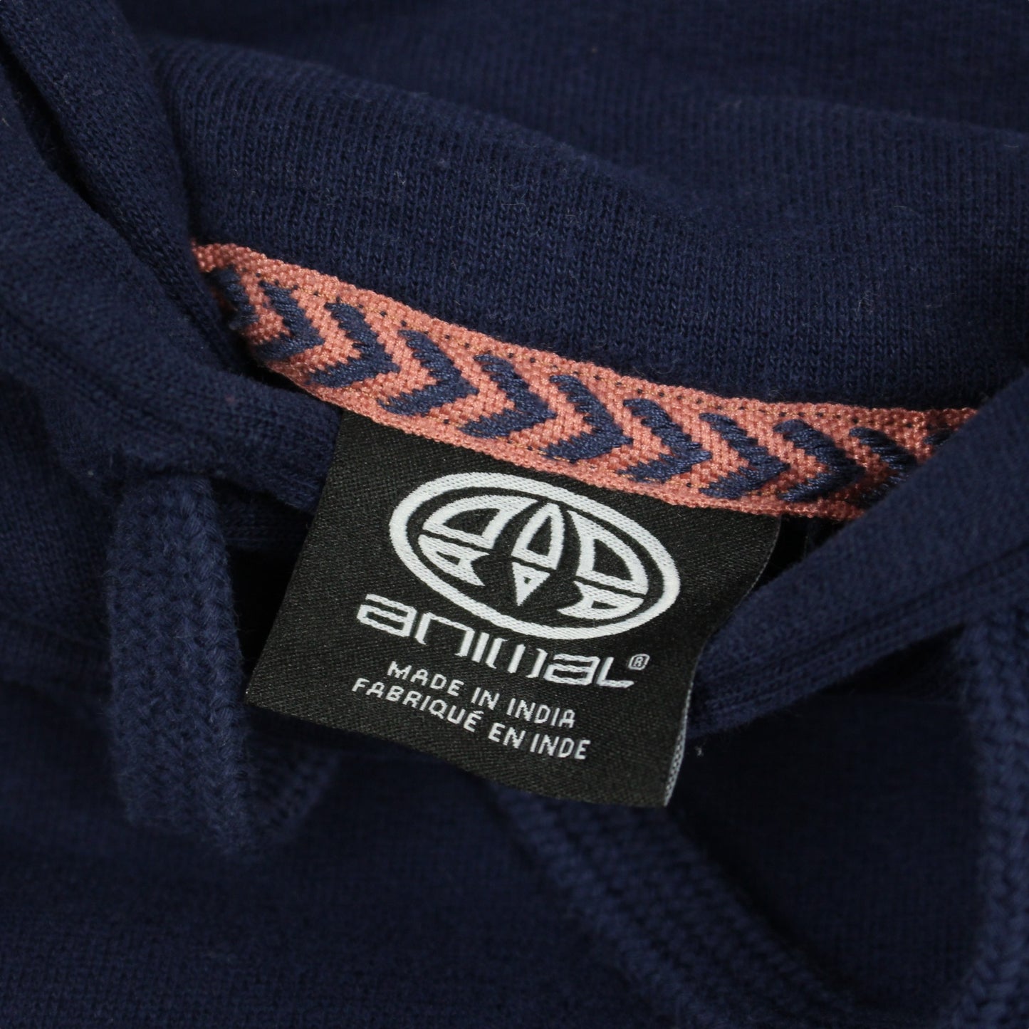 Animal Navy Embroidered Hoodie (S)