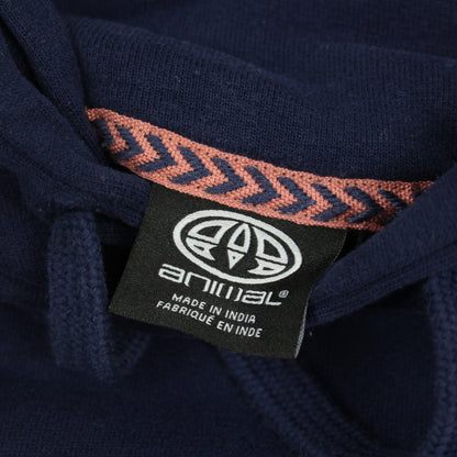 Animal Navy Embroidered Hoodie (S)