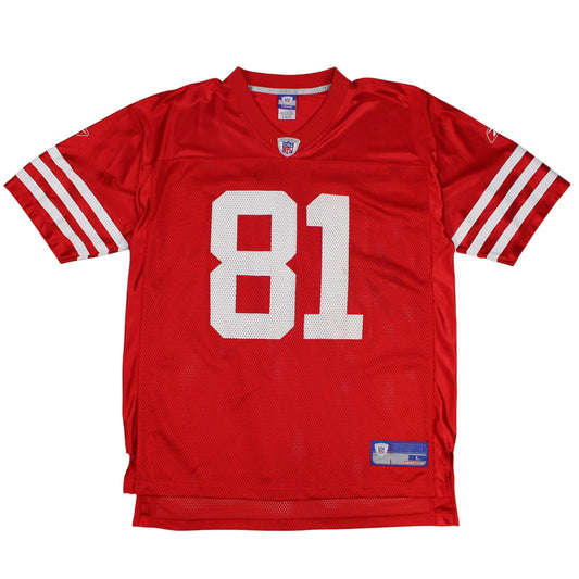 San Francisco 49ers Reebok Red #81 Jersey (XL)