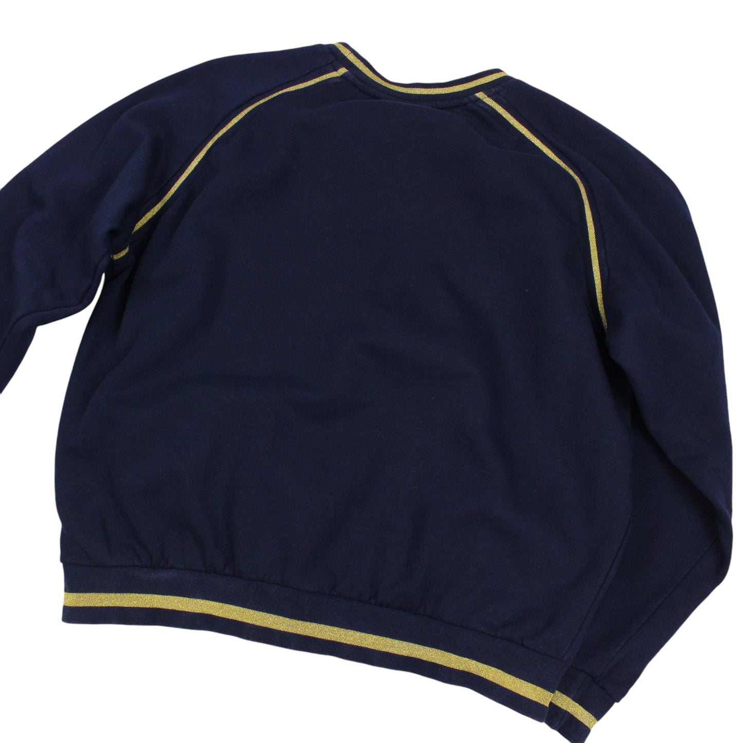 00s Fila Navy/Gold Embroidered Sweatshirt (Womens XL)