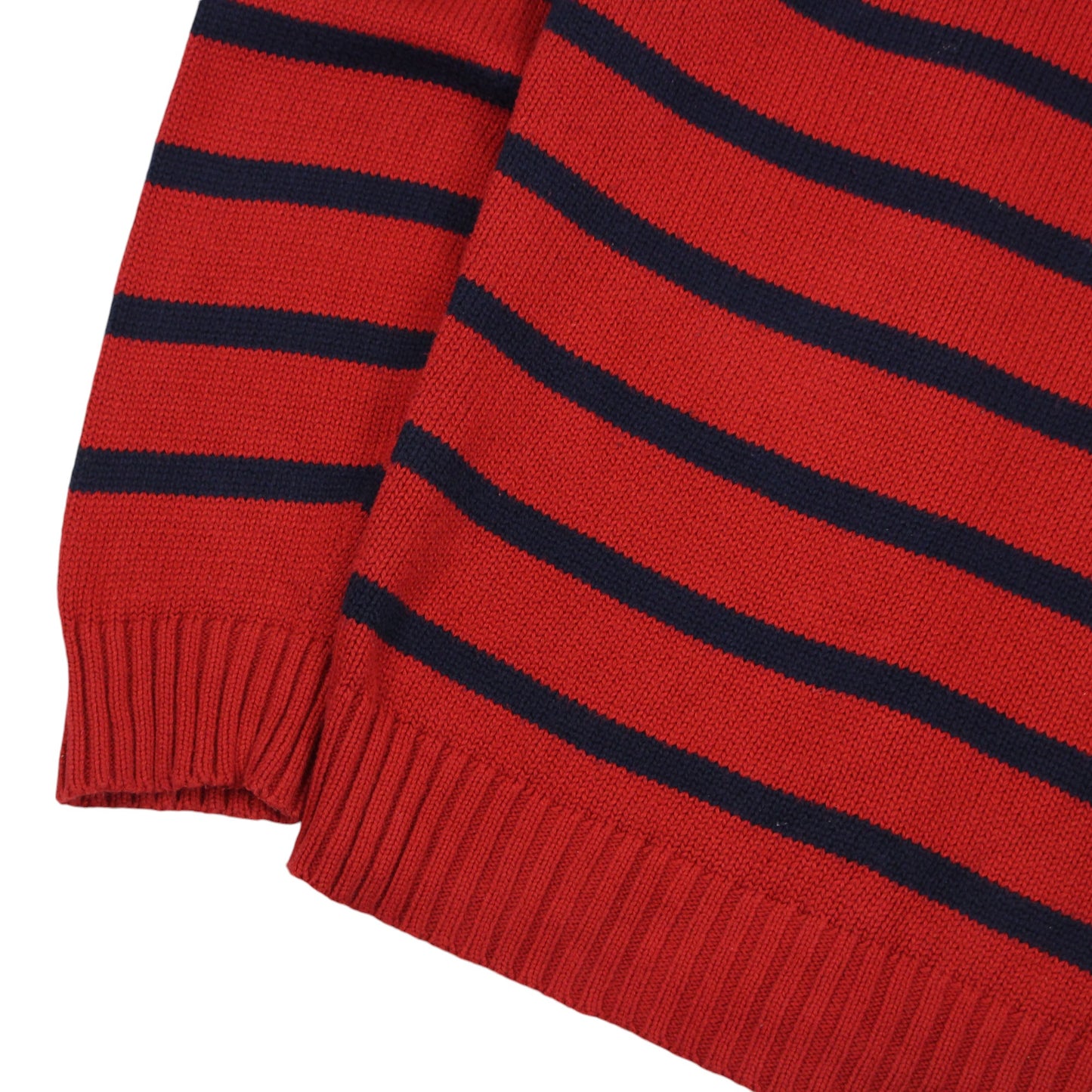 00s Polo Ralph Lauren Red Heavy Knit Jumper (XL)