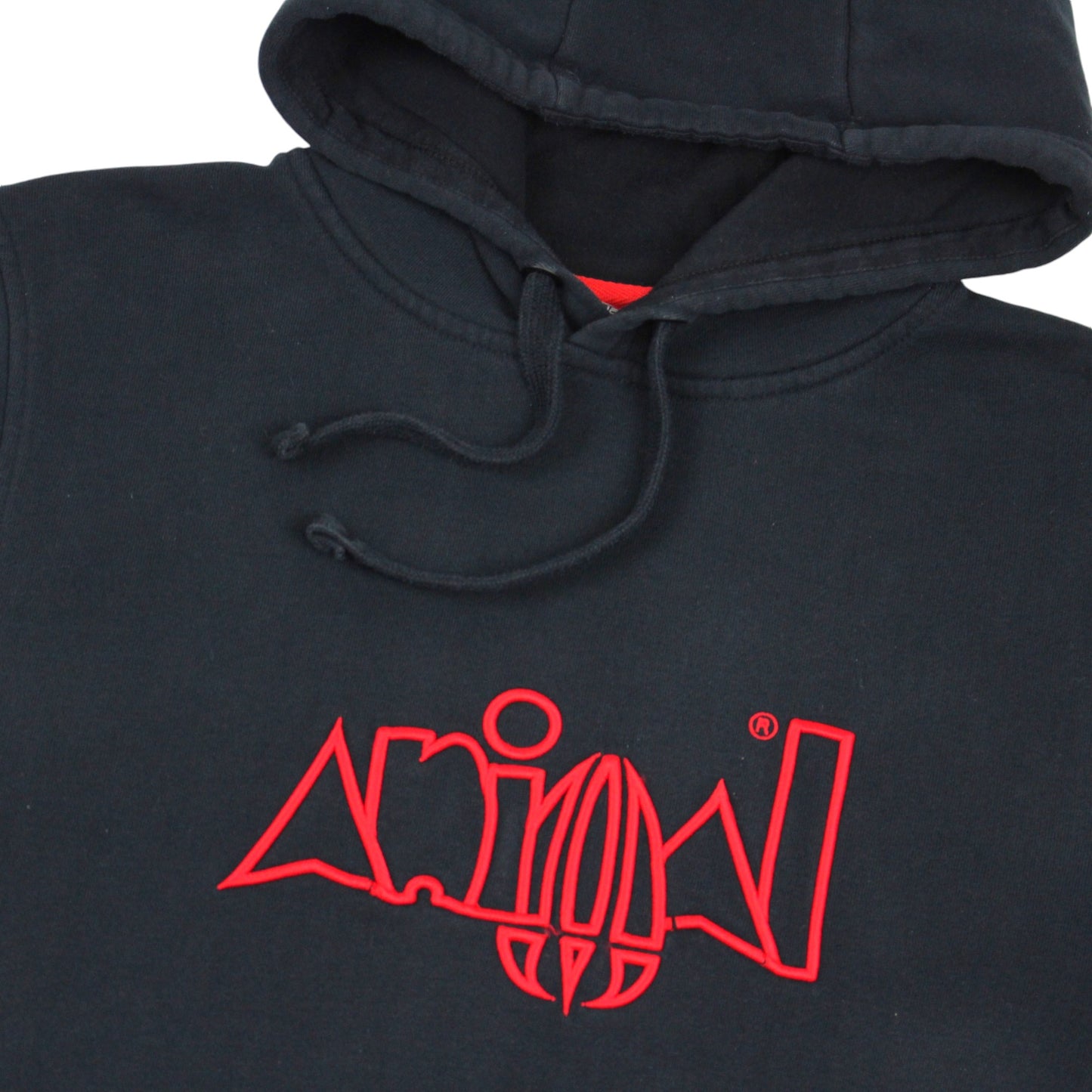 Animal Black Embroidered Hoodie (S)