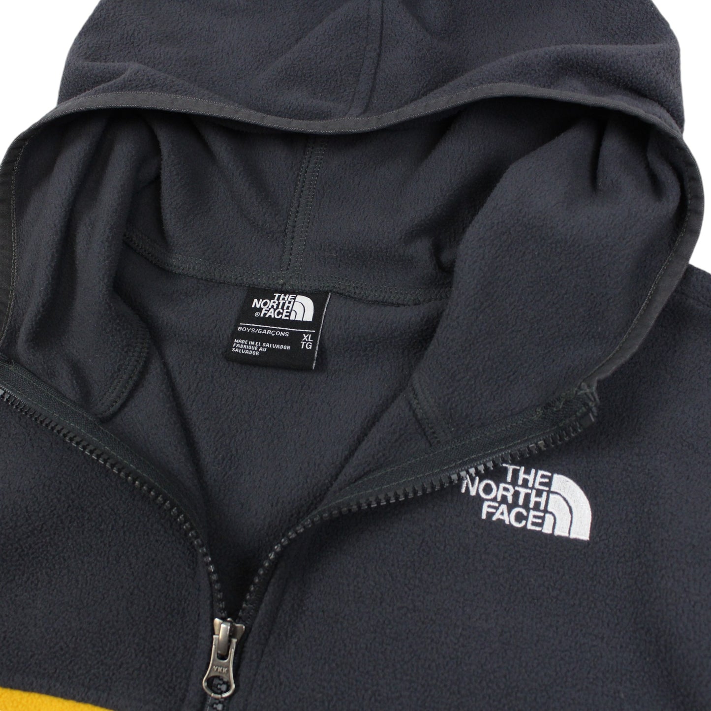 The North Face Yellow/Grey Fleece Jacket (S)