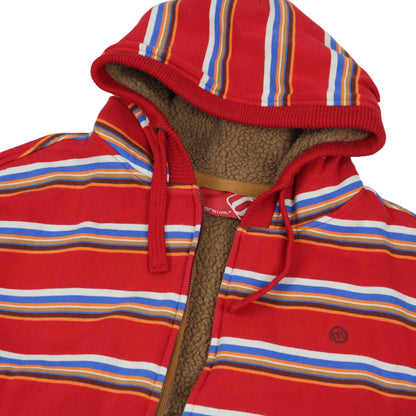 00s Animal Red Heavy Fleece Lined Hoodie (XL)