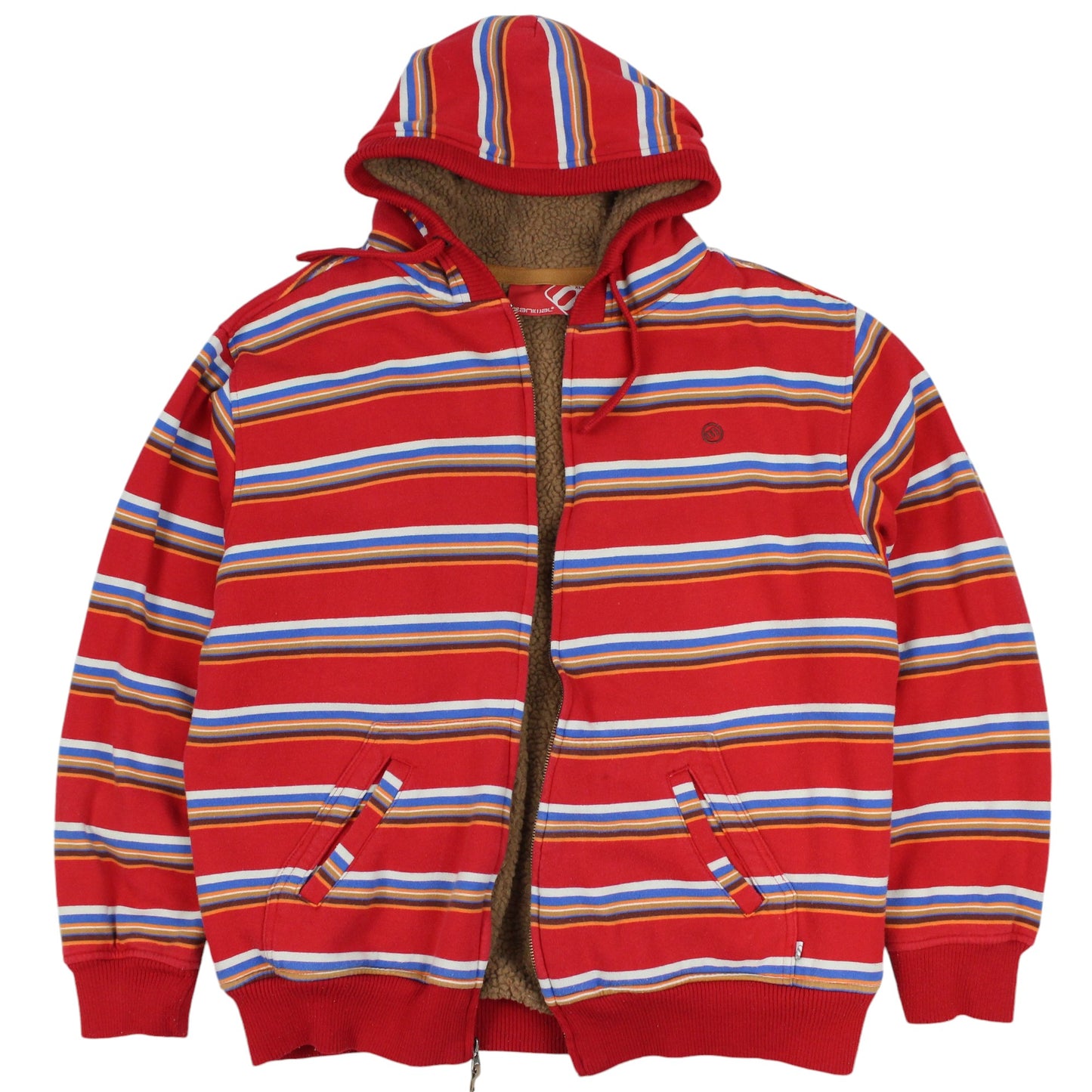 00s Animal Red Heavy Fleece Lined Hoodie (XL)