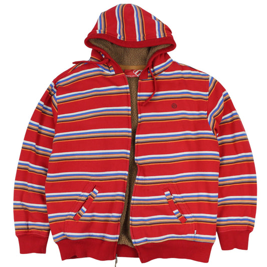 00s Animal Red Heavy Fleece Lined Hoodie (XL)