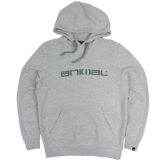 Animal Grey Embroidered Hoodie (XS)