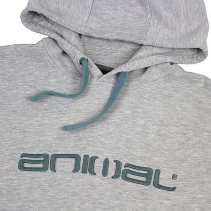 Animal Grey Embroidered Hoodie (XS)