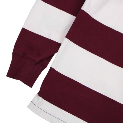 Polo Ralph Lauren Burgundy/White Rugby Shirt (L)