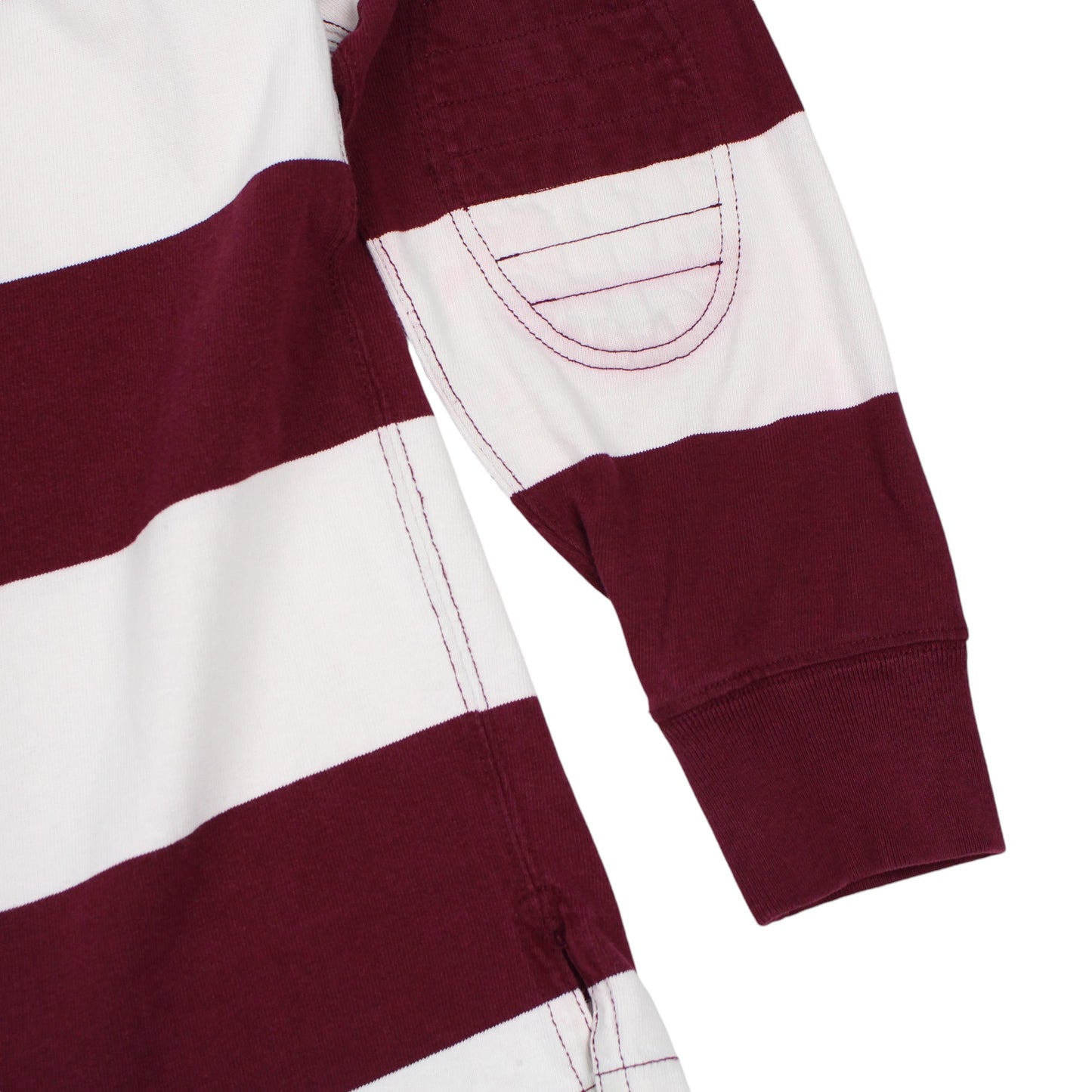 Polo Ralph Lauren Burgundy/White Rugby Shirt (L)