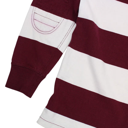 Polo Ralph Lauren Burgundy/White Rugby Shirt (L)