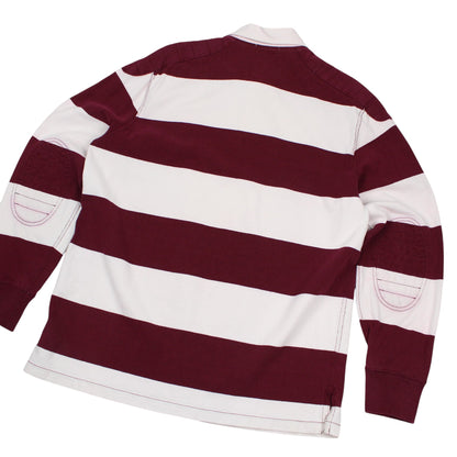 Polo Ralph Lauren Burgundy/White Rugby Shirt (L)