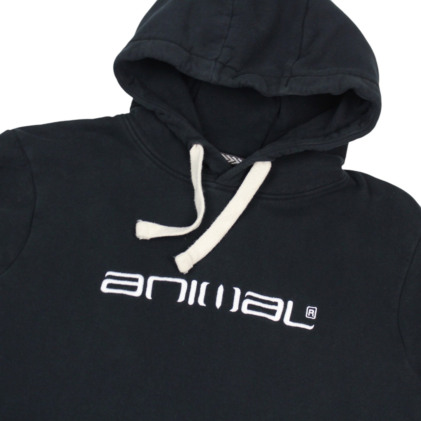 Animal Black Embroidered Hoodie (S)