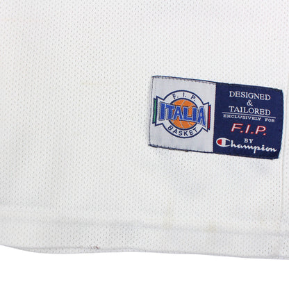 1999 Italia Champion White Basketball Jersey (XS)