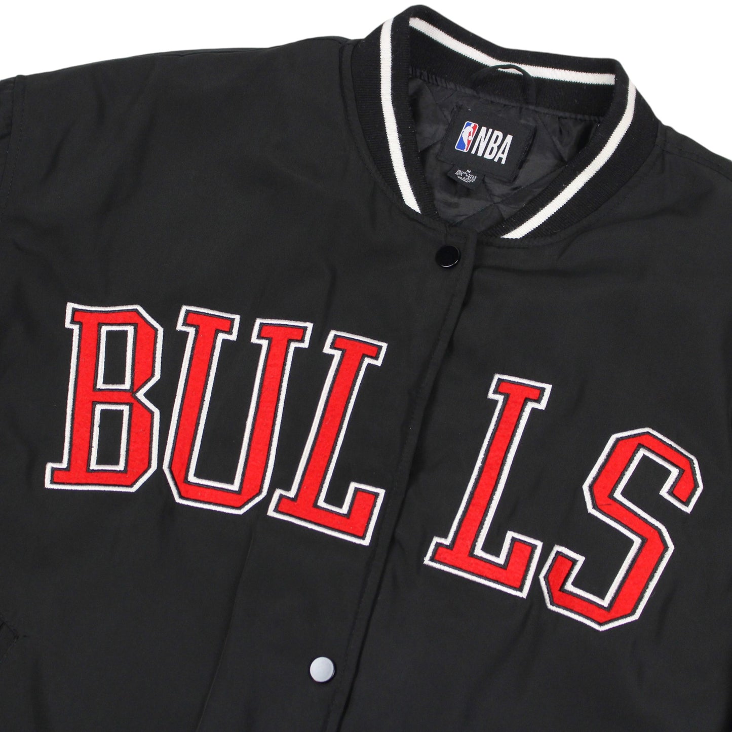 NBA Chicago Bulls Black Varsity Jacket (L)