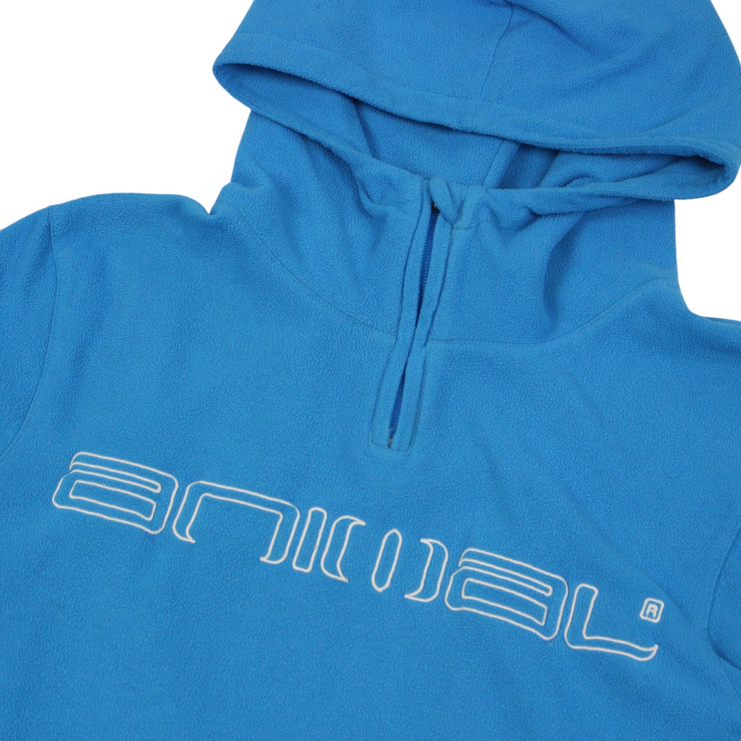 00s Animal Blue Embroidered Fleece Hoodie (M)