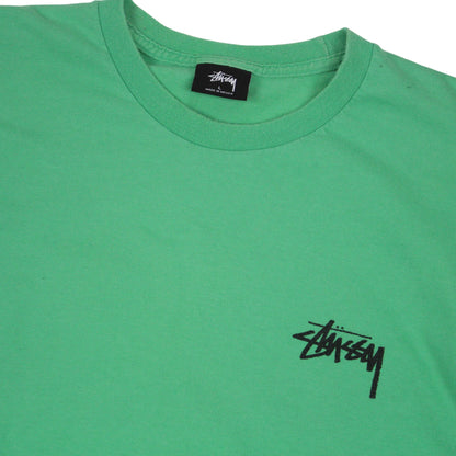 Stussy Green Script T-Shirt (L)