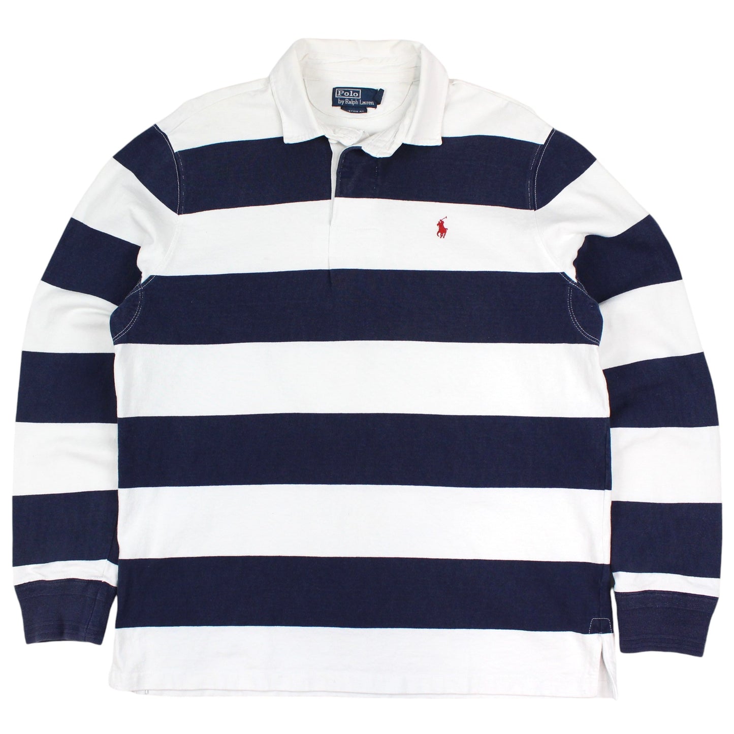 Polo Ralph Lauren Navy/White Rugby Shirt (L)