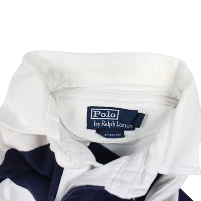 Polo Ralph Lauren Navy/White Rugby Shirt (L)