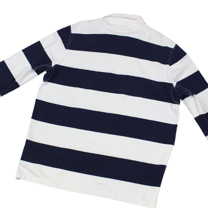 Polo Ralph Lauren Navy/White Rugby Shirt (L)