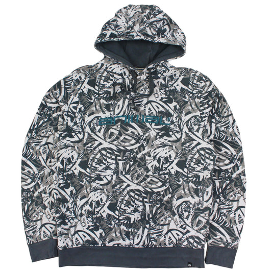 Animal White/Grey Embroidered Hoodie (S)