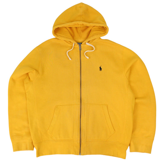 Polo Ralph Lauren Yellow Heavy Full Zip Hoodie (L)