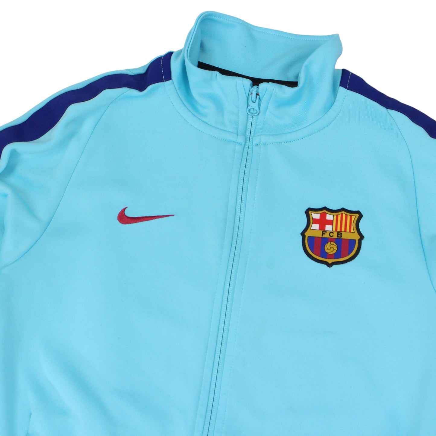 2017-18 Barcelona Nike Blue Track Jacket (XS)