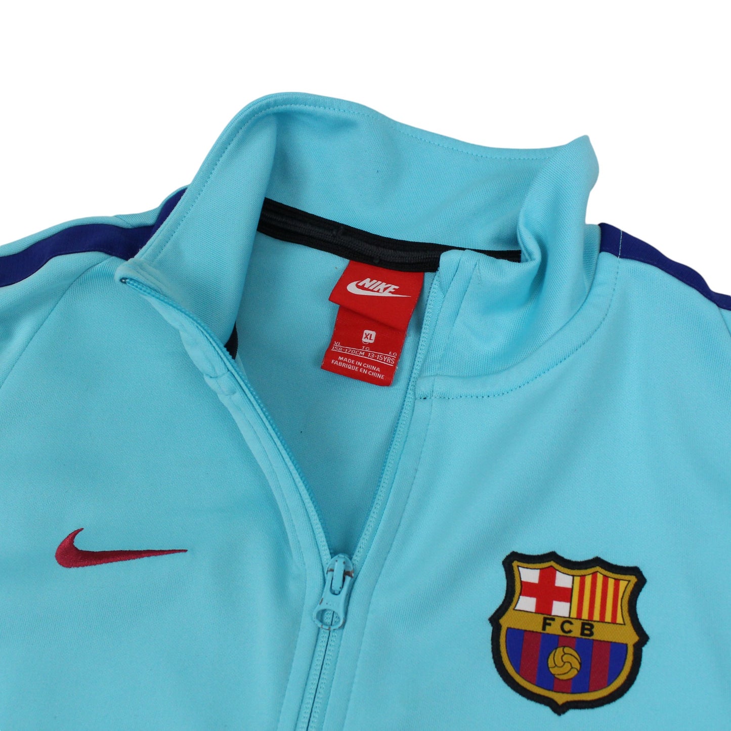 2017-18 Barcelona Nike Blue Track Jacket (XS)