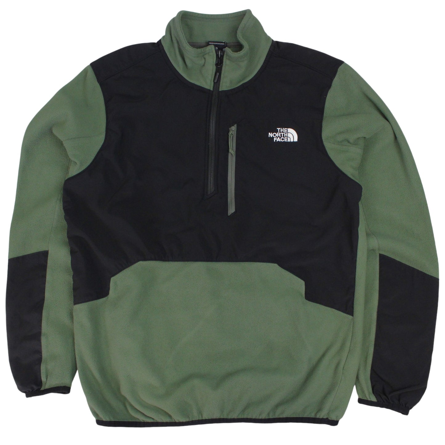 The North Face Green 1/4 Zip Fleece (S)