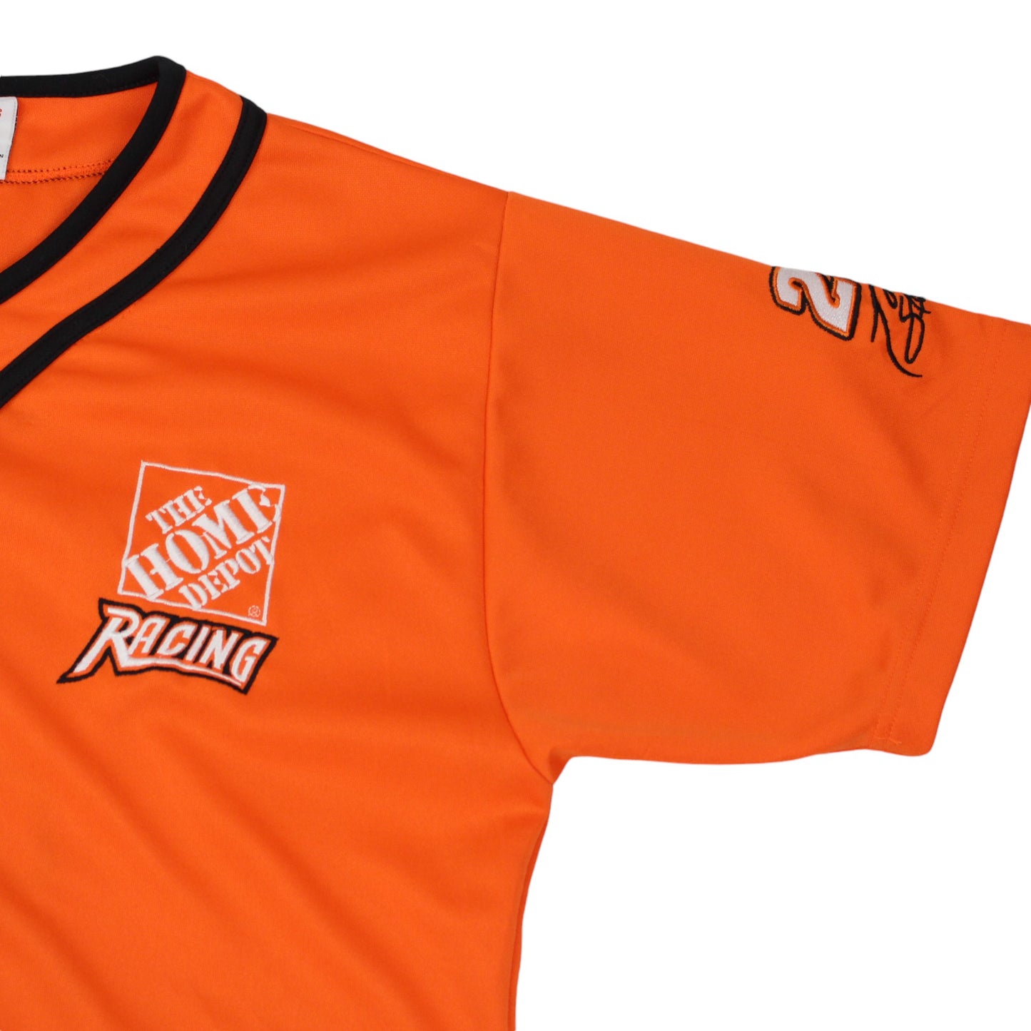 00s Tony Stewart #20 Home Depot Winners Circle Orange Jersey (L)