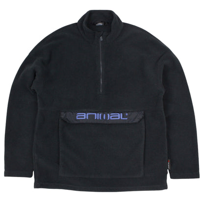 Animal Black 1/4 Zip Fleece (L)